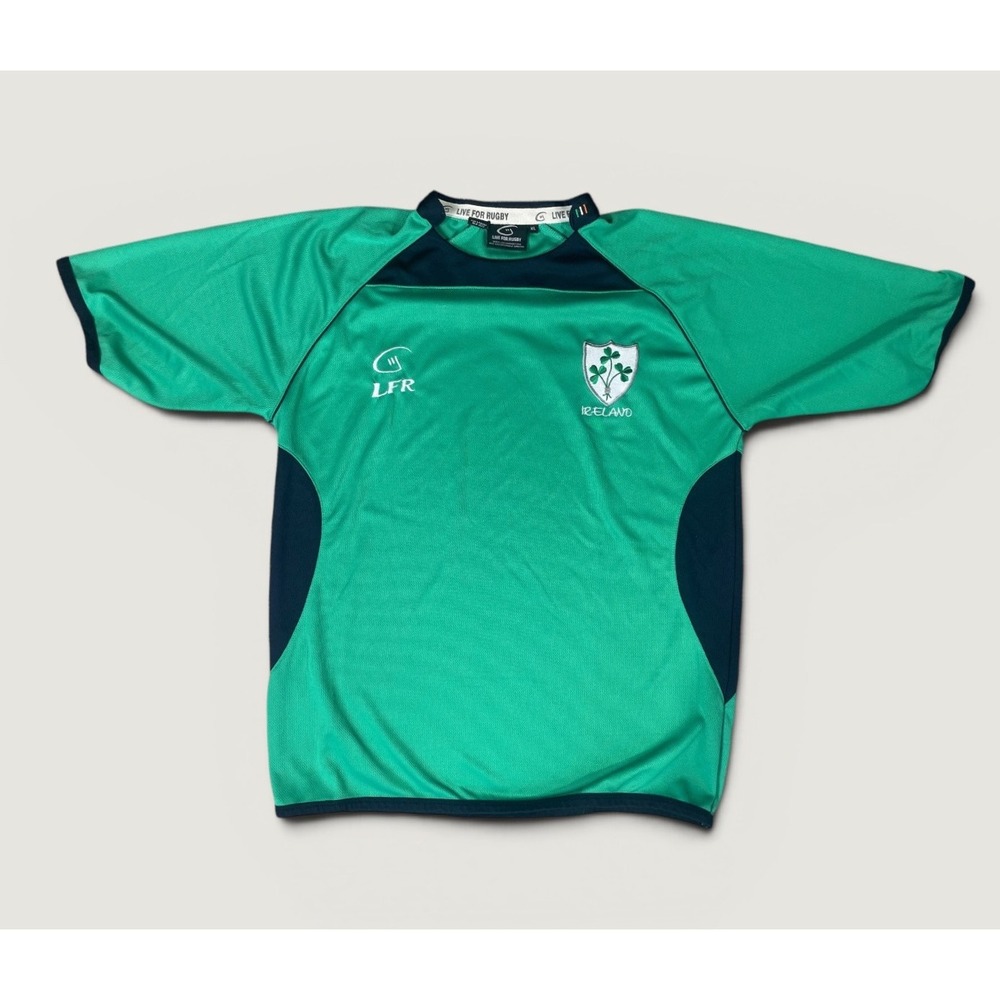 Ireland Rugby Jersey LFR Live For Rugby Green Shamrock Mens XL Short Sleeve